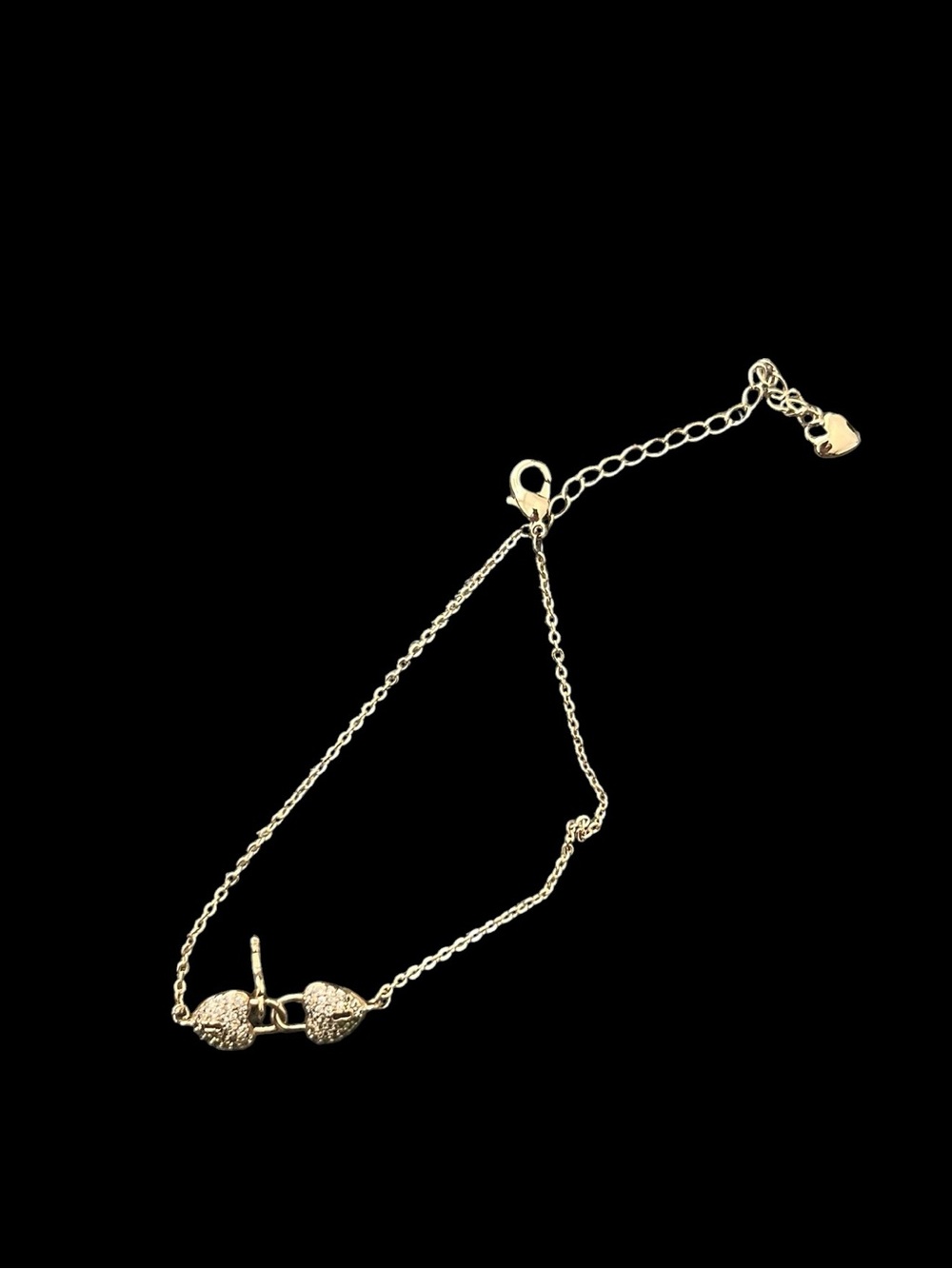 18k Rose Gold Plated Heart & Key Bracelet